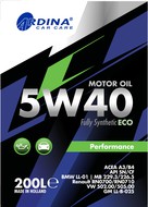 Motor oil 5W40 ACEA A3/B4,  200
